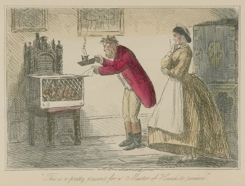 Questo è un bel regalo per un Maestro di Caccia da ricevere da John Leech