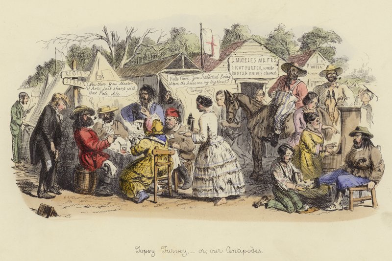 Topsy Turvey, o i nostri antipodi da John Leech