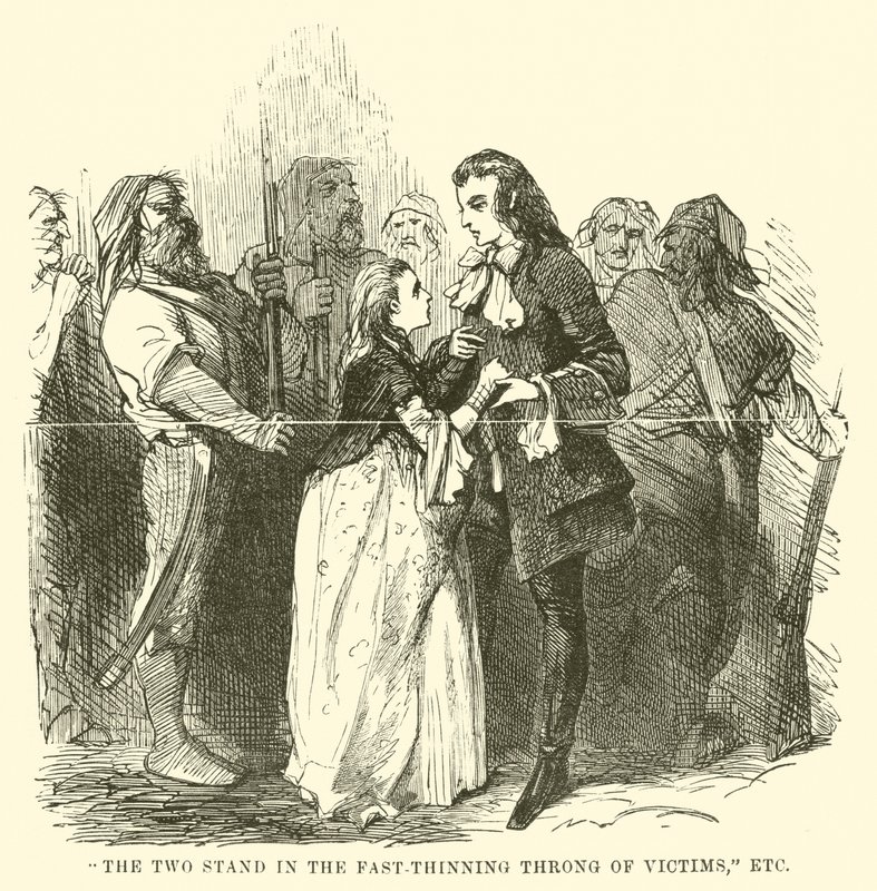 Illustrazione per Una storia tra due città di Charles Dickens da John McLenan