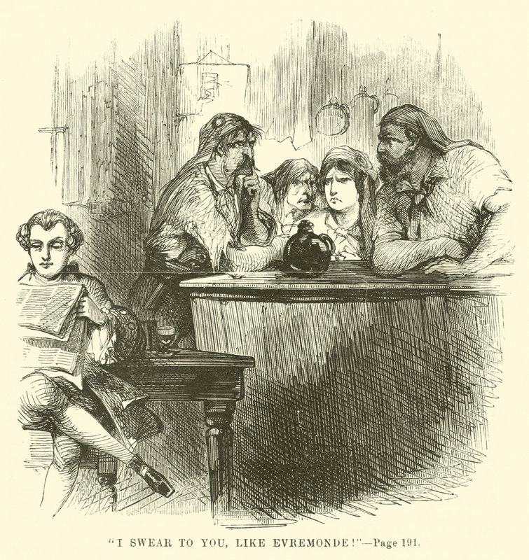 Illustrazione per Una storia tra due città di Charles Dickens da John McLenan