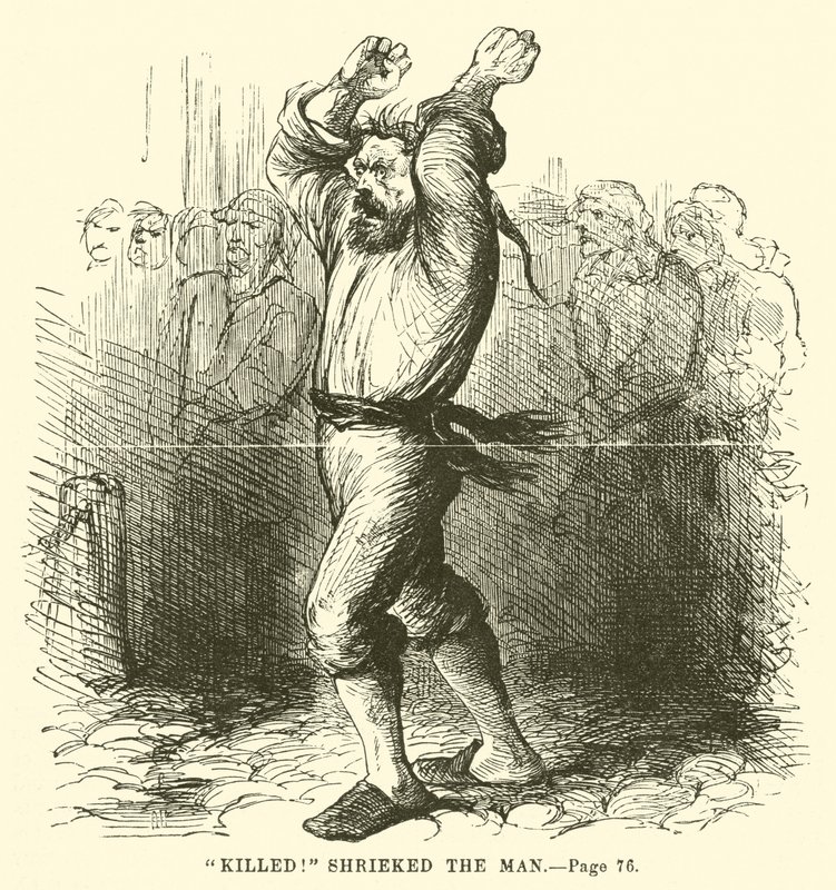 Illustrazione per Una storia tra due città di Charles Dickens da John McLenan