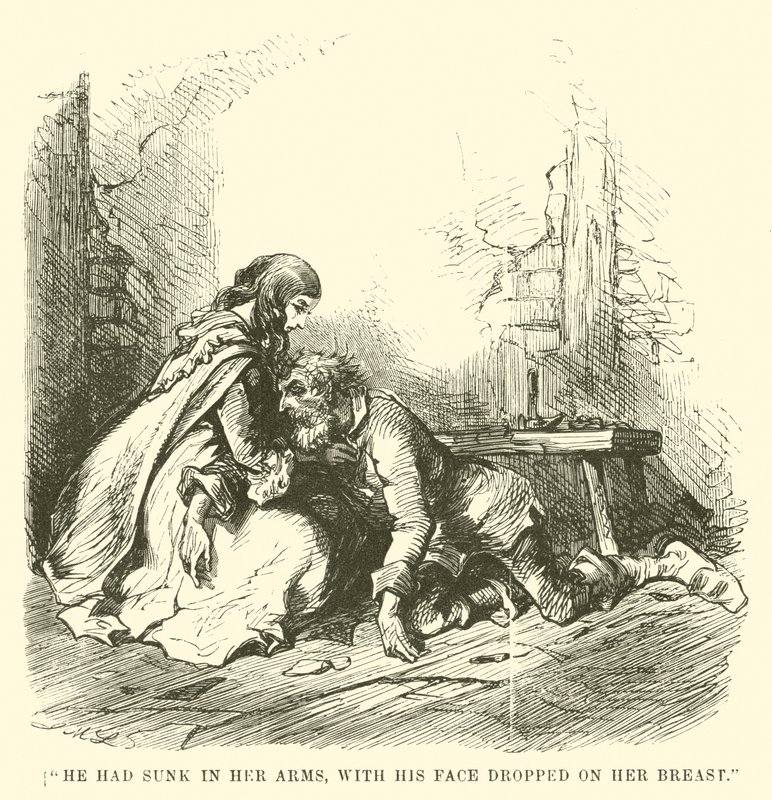 Illustrazione per Una storia tra due città di Charles Dickens da John McLenan