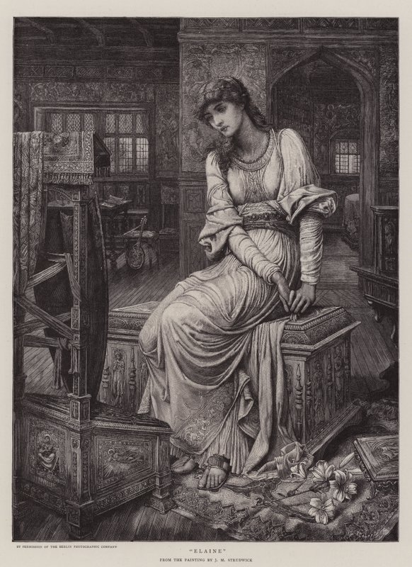 Elaine da John Melhuish Strudwick