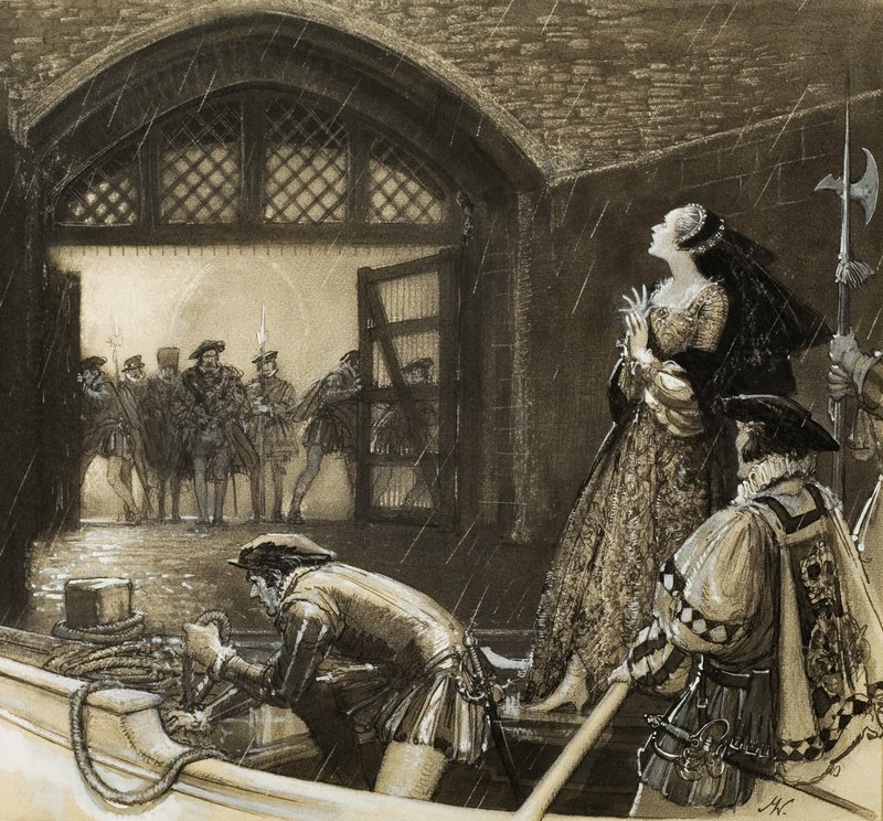 Ann Boleyn () in arrivo alla Torre da John Millar Watt