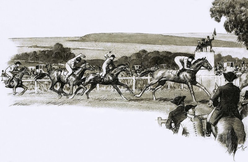 La corsa in piano più famosa della Gran Bretagna, il Derby da John Millar Watt