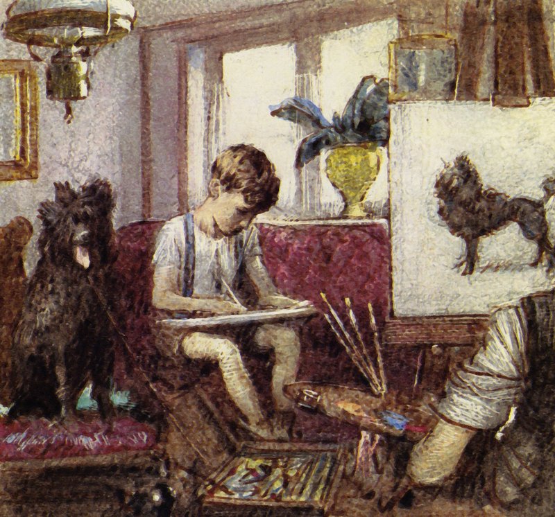 Howard Carter è cresciuto a Londra, figlio di un artista (litografie a colori). da John Millar Watt