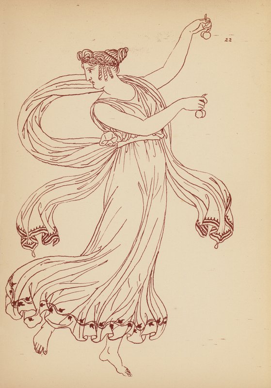 Costume femminile greco antico da John Moyr Smith