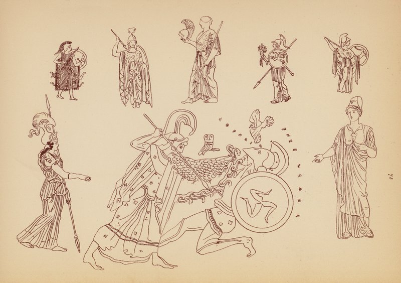 Costume femminile greco antico da John Moyr Smith