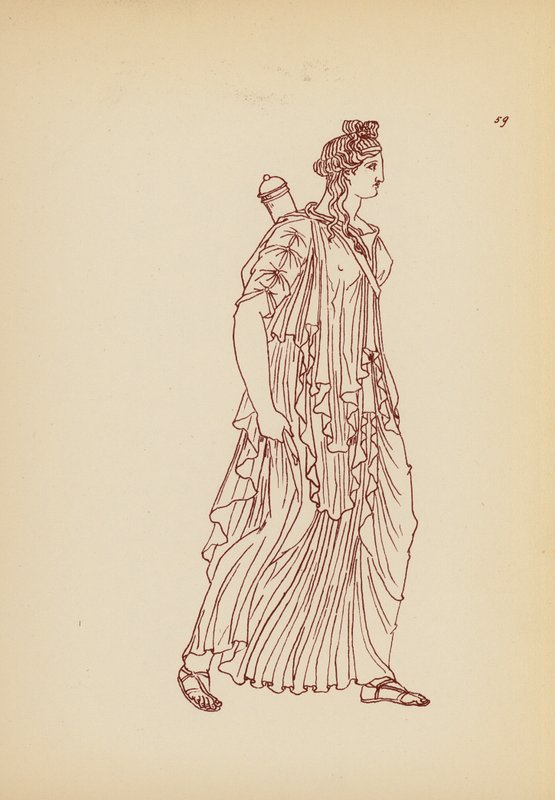 Costume femminile greco antico da John Moyr Smith
