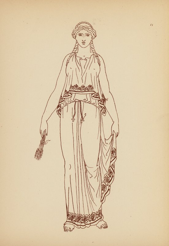 Costume Femminile Greco Antico da John Moyr Smith