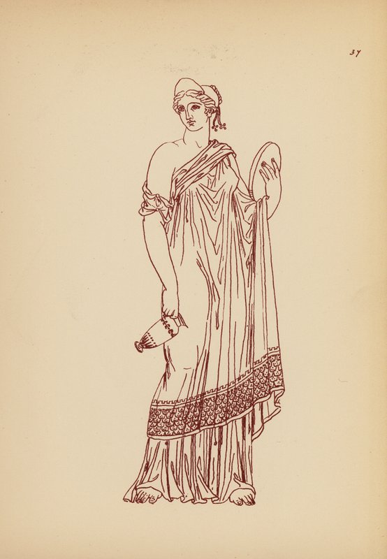 Costume femminile greco antico da John Moyr Smith