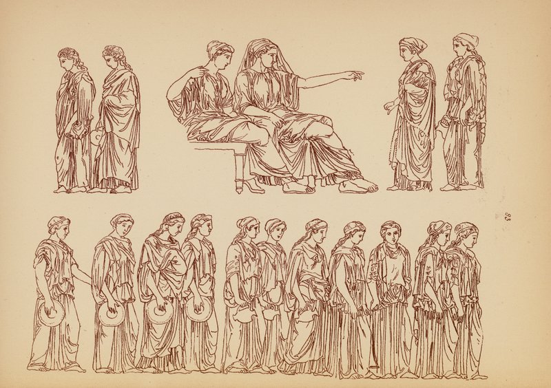 Costume femminile greco antico da John Moyr Smith