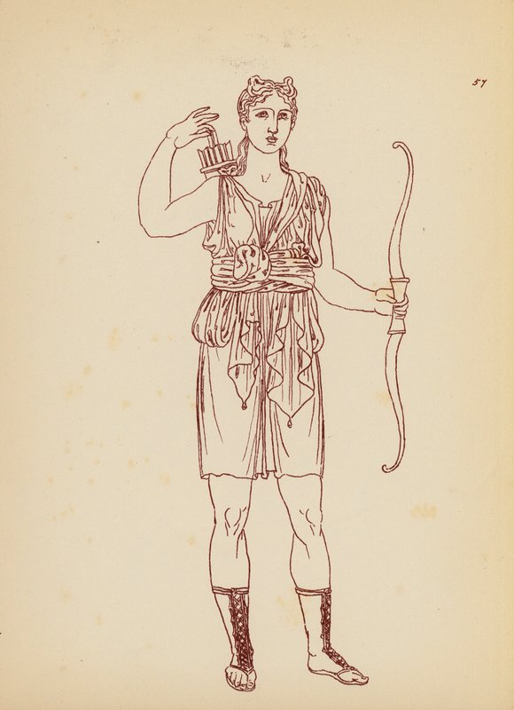 Costume femminile greco antico da John Moyr Smith