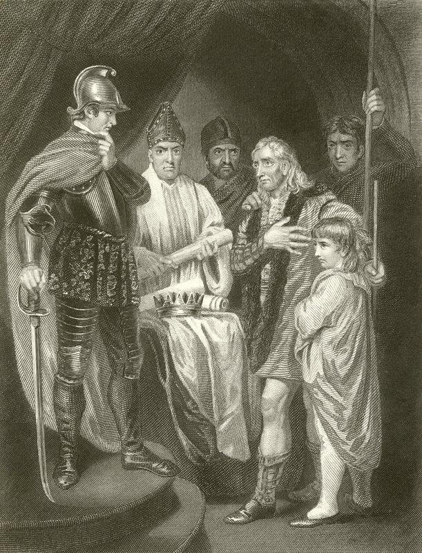 Balliol che cede la sua corona a Edoardo I da John Opie