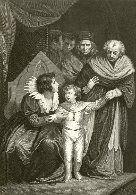 Elizabeth Woodville che consegna suo figlio da John Opie