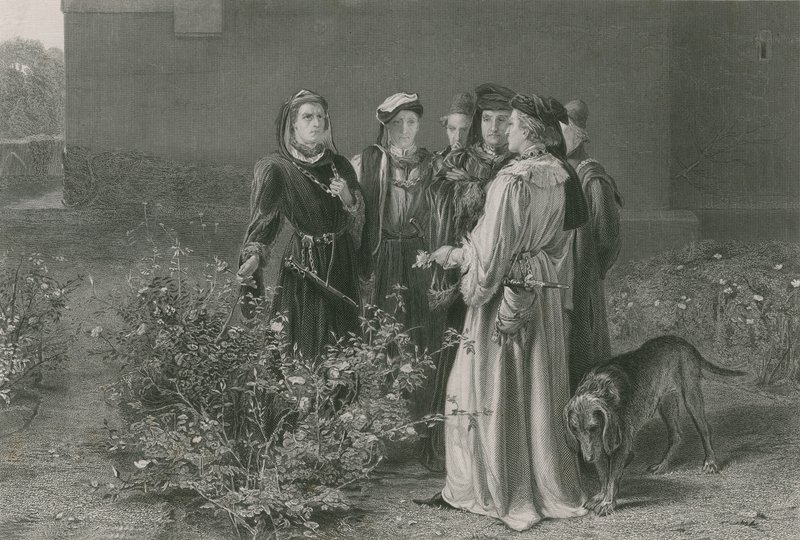 La scena nel giardino del tempio, Re Enrico VI, Prima Parte da John Pettie