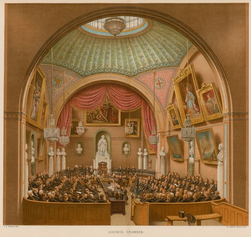 Sala del Consiglio, Guildhall, Londra da John Phillipp Emslie