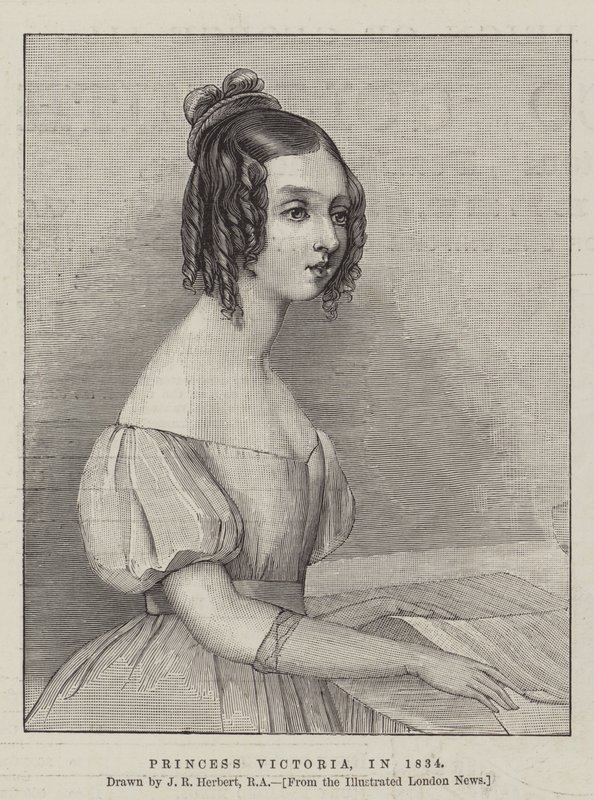 Principessa Vittoria, nel 1834 da John Rogers Herbert