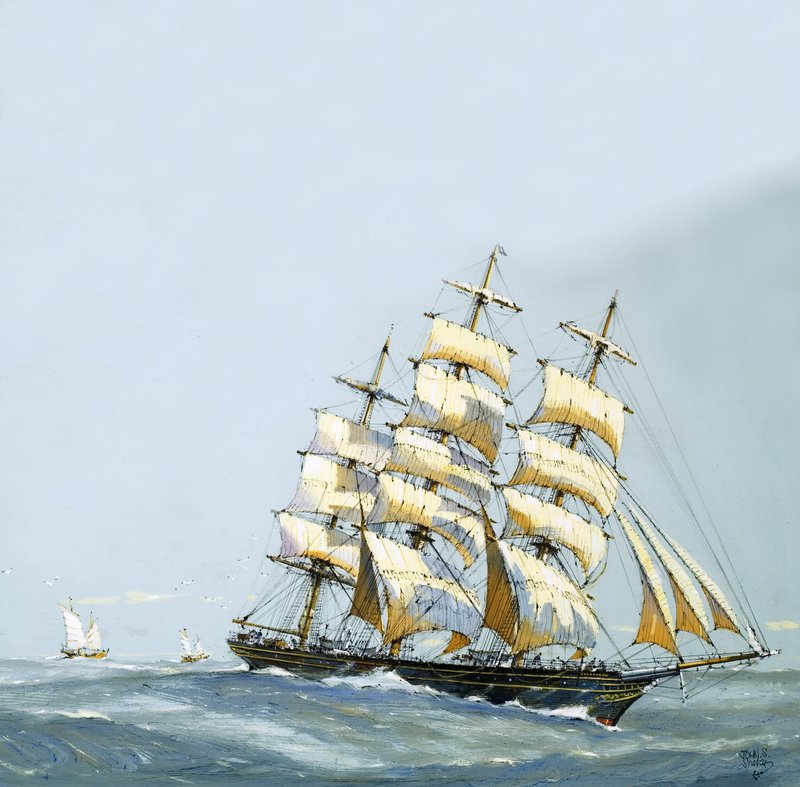 Il clipper diretto a casa carico dei tè più pregiati provenienti dalla Cina da John S. Smith