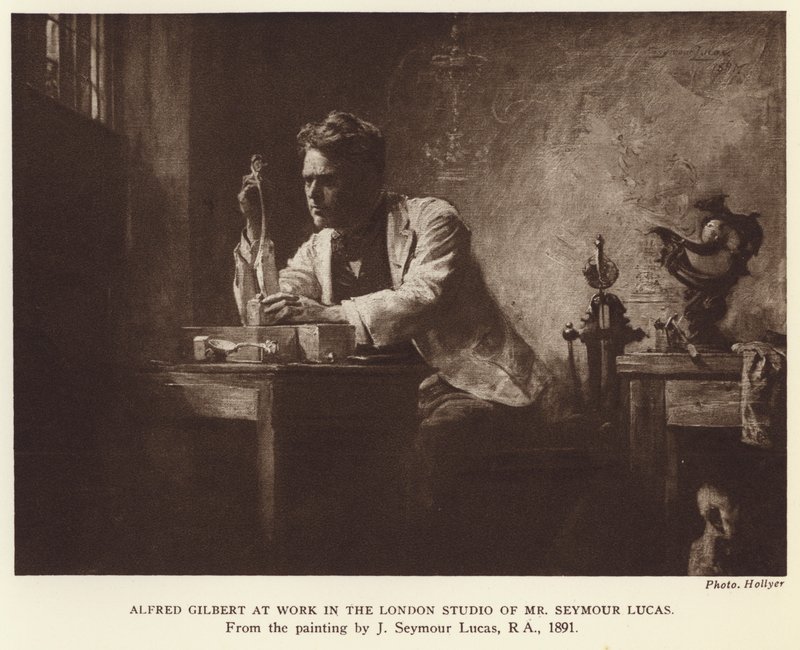 Alfred Gilbert, scultore inglese da John Seymour (after) Lucas