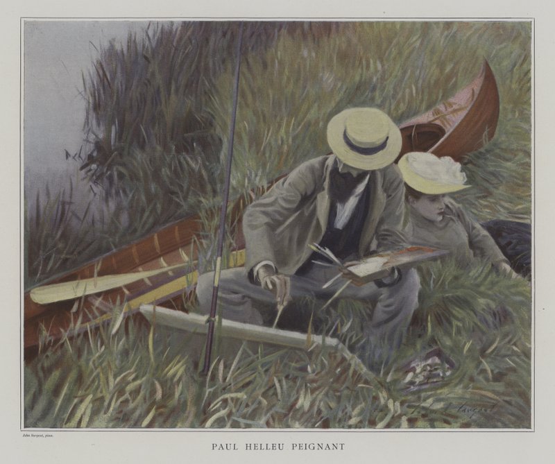 Paul Helleu che dipinge da John Singer after Sargent