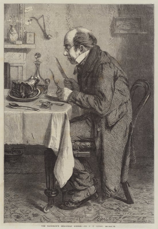 La cena di Natale del celibe da John Templeton Lucas