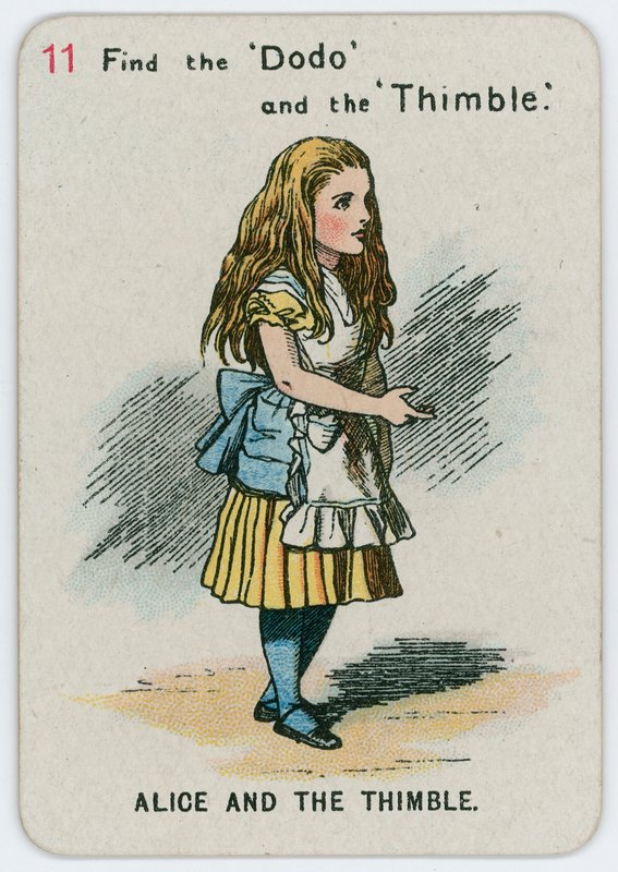 Alice e il ditale da John Tenniel