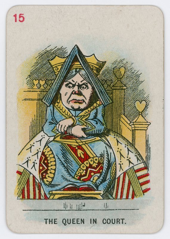La regina in tribunale da John Tenniel