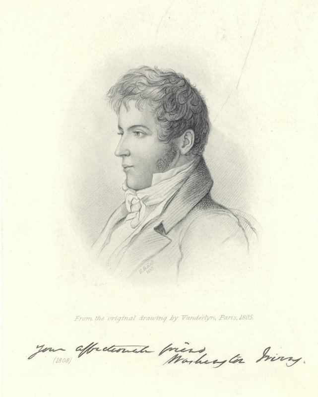 Ritratto di Washington Irving da John Vanderlyn