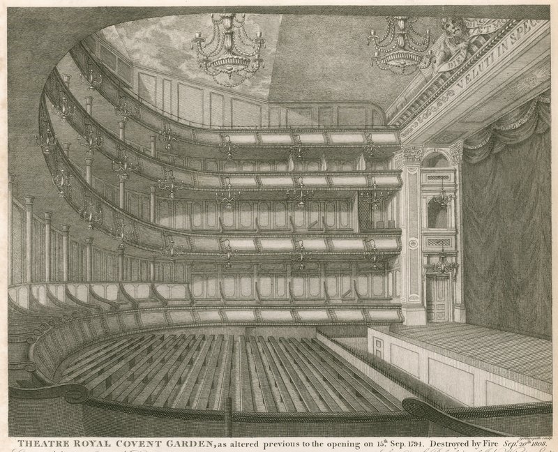 Teatro Reale, Covent Garden, Londra, modificato prima dell