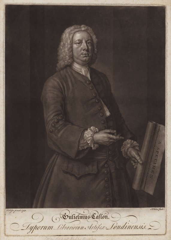 William Caslon, tipografo inglese da John the younger Faber