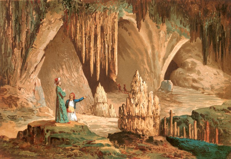Joseph Pitton de Tournefort visita la grotta di Antiparos in Grecia da Jose Armet Portanell