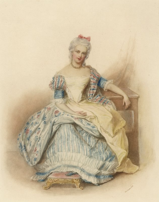 Ritratto della Principessa Caroline Lobkowitz, nata Contessa Wrbna da Josef Nikolaus Kriehuber