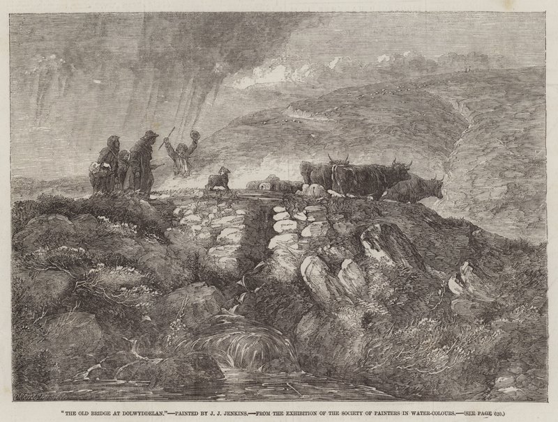Il vecchio ponte a Dolwyddelan, dall