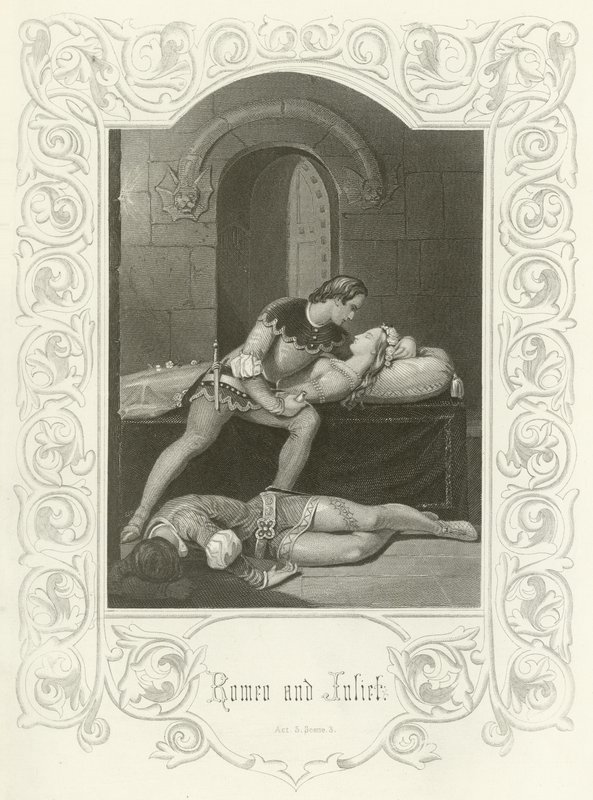Romeo e Giulietta, Atto V, Scena III da Joseph Kenny Meadows