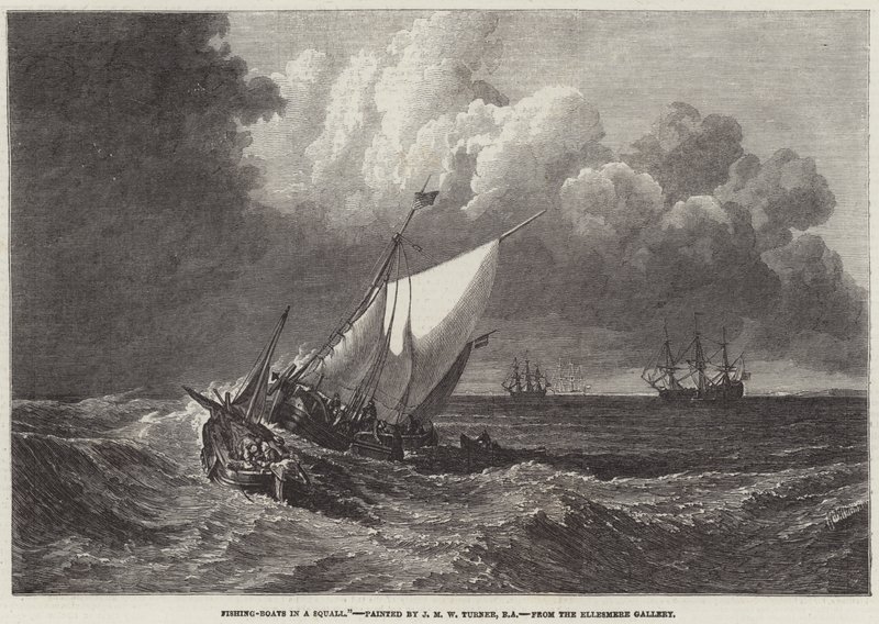 Barche da Pesca nella Tempesta da Joseph Mallord William Turner