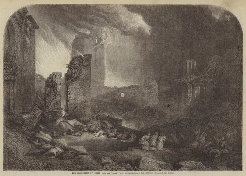 La distruzione di Sodoma da Joseph Mallord William Turner