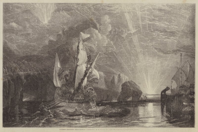 Ulisse deride Polifemo da Joseph Mallord William Turner
