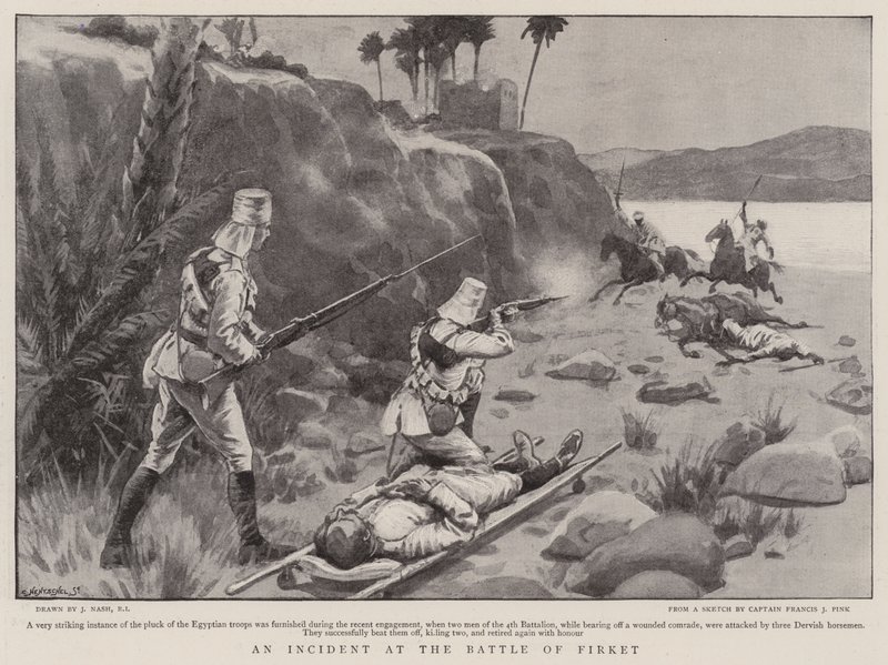 Un incidente alla battaglia di Firket da Joseph Nash