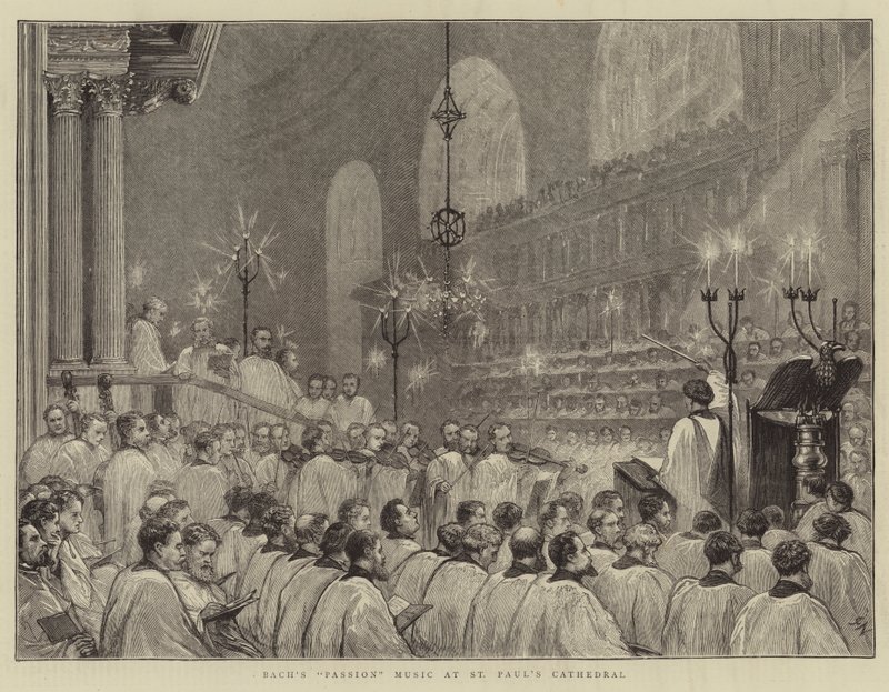 La musica della Passione di Bach alla Cattedrale di San Paolo da Joseph Nash