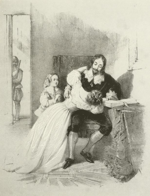 Re Carlo I si separa dai suoi figli da Joseph Nash