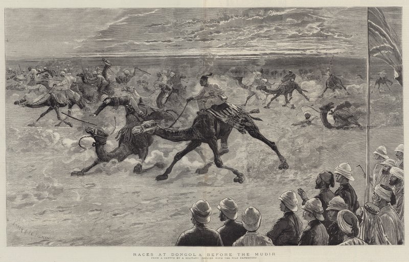 Gare a Dongola davanti al Mudir da Joseph Nash