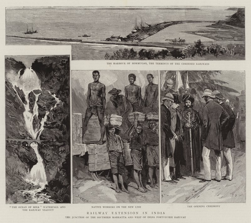 Estensione Ferroviaria in India da Joseph Nash