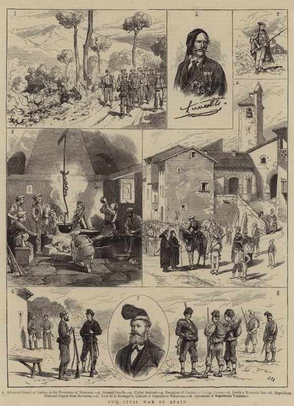 La guerra civile in Spagna da Joseph Nash