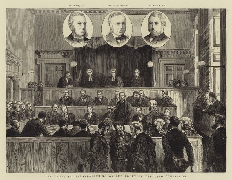 La crisi in Irlanda, apertura della Corte della Commissione Territoriale da Joseph Nash