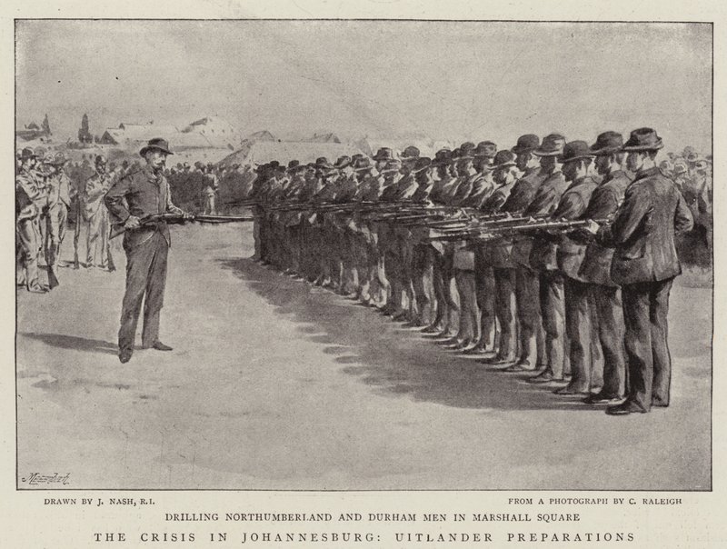 La crisi a Johannesburg, preparativi degli Uitlander da Joseph Nash