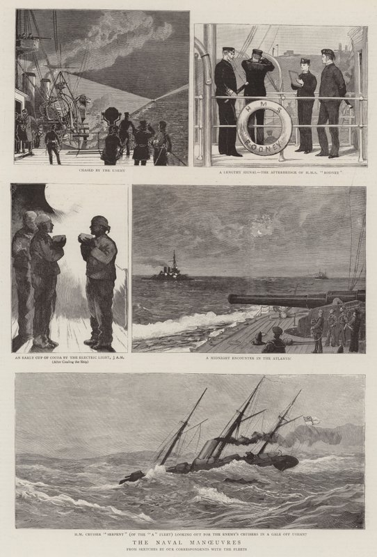 Le manovre navali da Joseph Nash