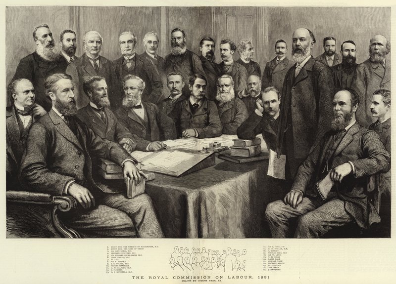 La Commissione Reale sul Lavoro, 1891 da Joseph Nash
