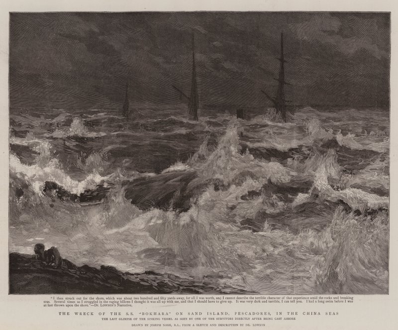 Il naufragio della SS Bokhara sull
