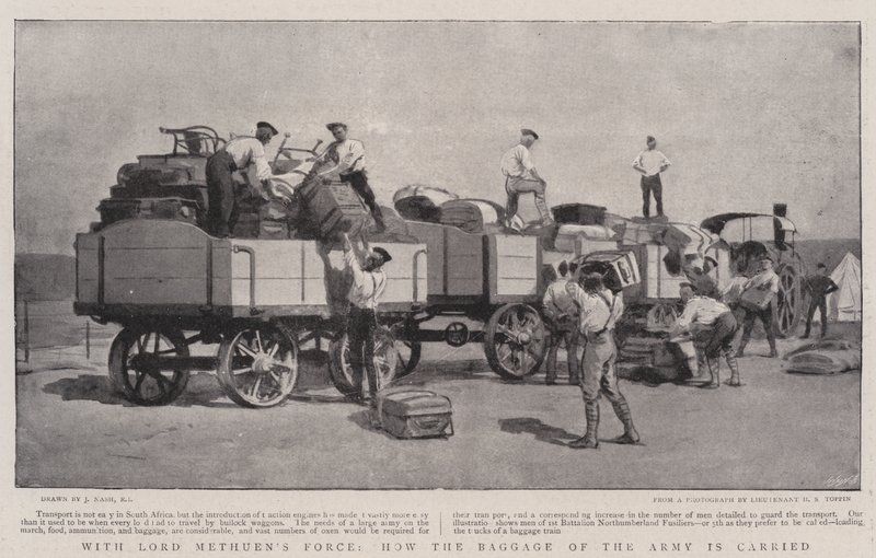 Con la forza di Lord Methuen, come viene trasportato il bagaglio dell